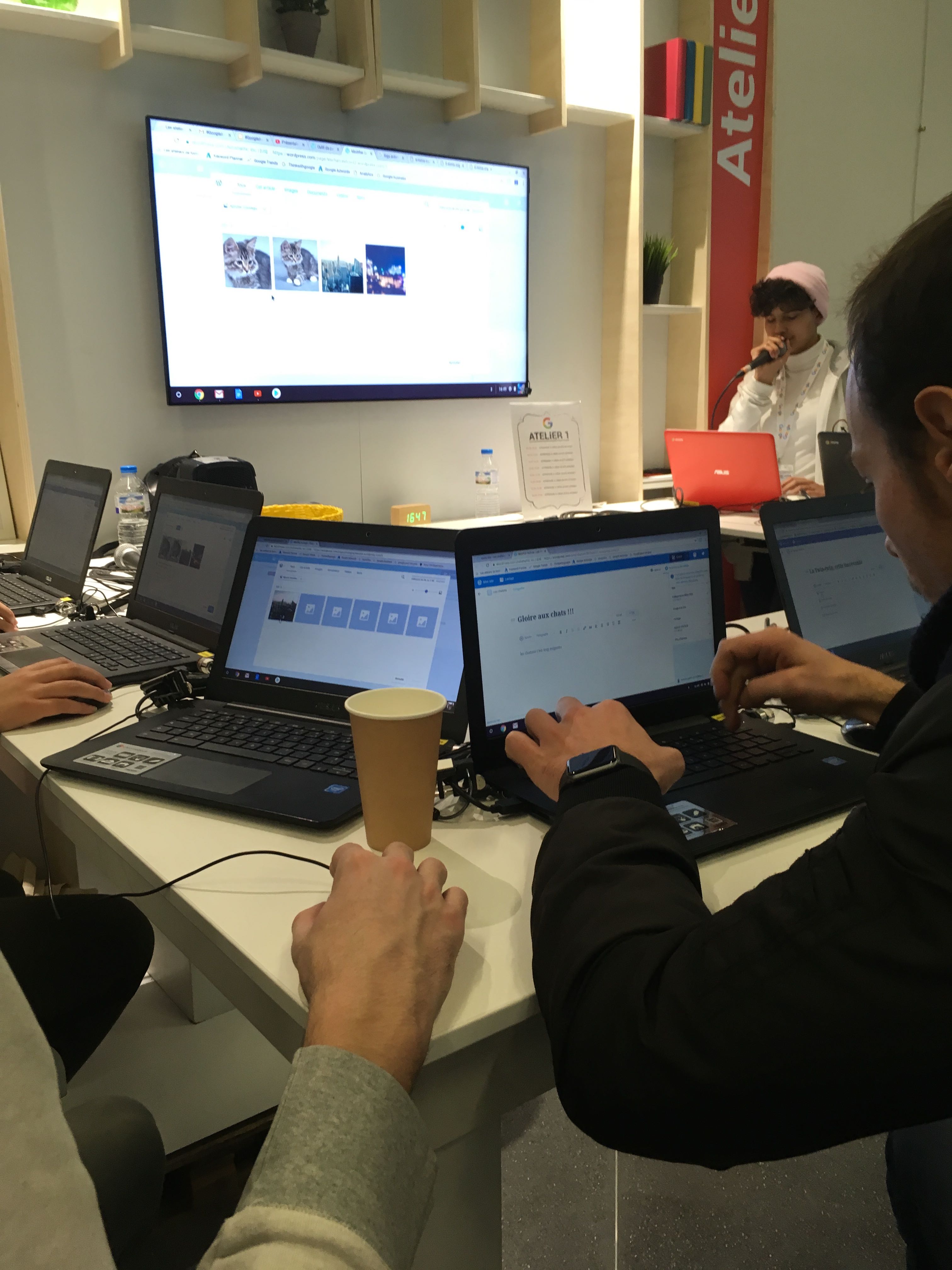 E-mma au Google City Tour Caen - Ateliers Wordpress