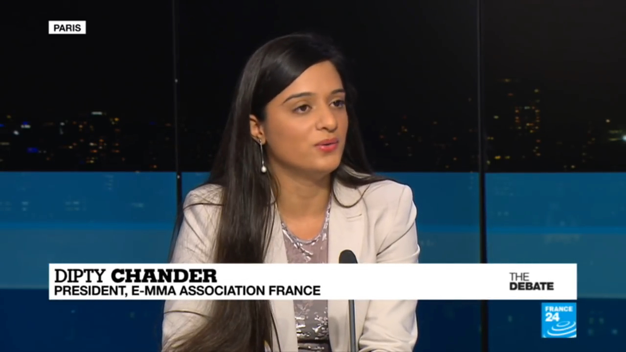 Dipty Chander sur le plateau de France24